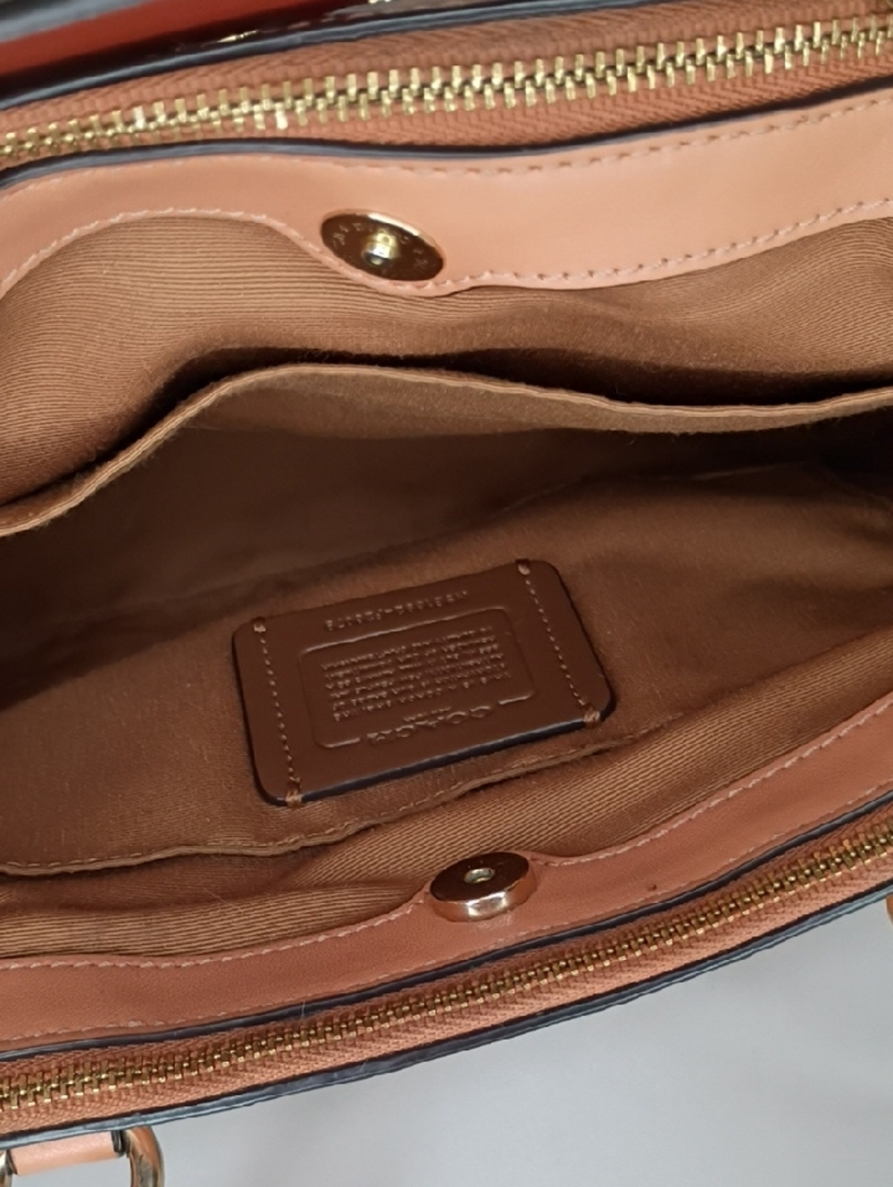 Coach Multicolor Croc Embossed Leather Mini Brooke Carryall handbag - Picture 11 of 14